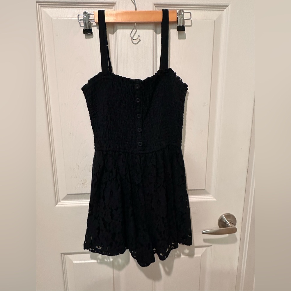Black Lace Romper